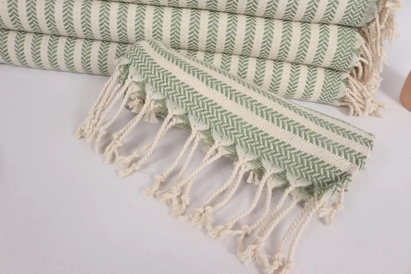 40x18 Cotton Chevron Towel, Halloween Gifts, Bathroom Towels, Turkish Hand Towel, Personalized Kitchen Towel, Gifts For Him, Gift For The Home Decor - 4