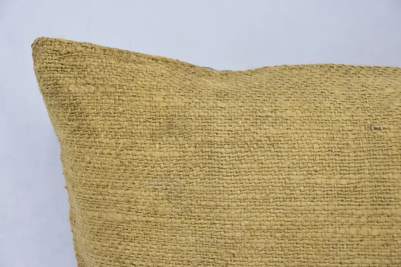 Art Deco Cushion, Turkish Pillow, Ethnic Throw Cushion, Aesthetic Pillow Case, Handmade Kilim Cushion, Boho Pillow, 16x24 Beige Pillow Sham, Cushion - 2