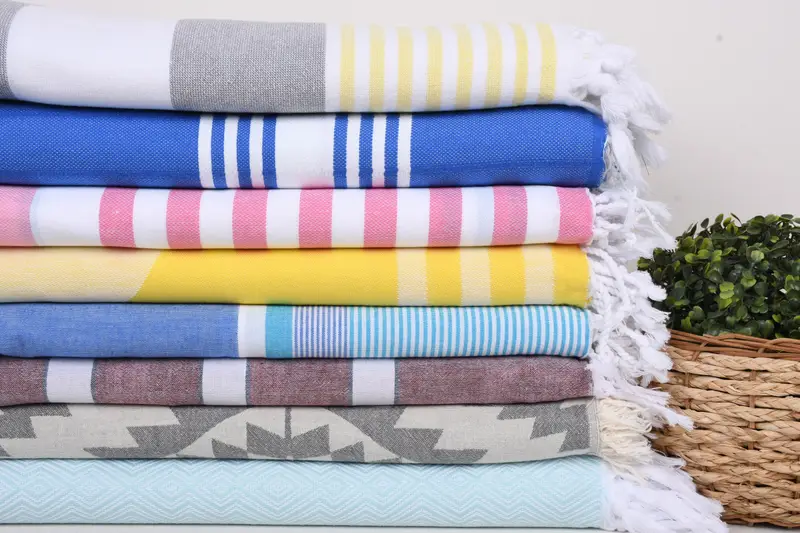 Decorative Towel, Beach Towel Gift, Sand-resistant towel, Peshtemal Towel, 70x40 Cotton Set of 8 Towel, Fouta towel, Bachelorette Party Favors Beach - 2