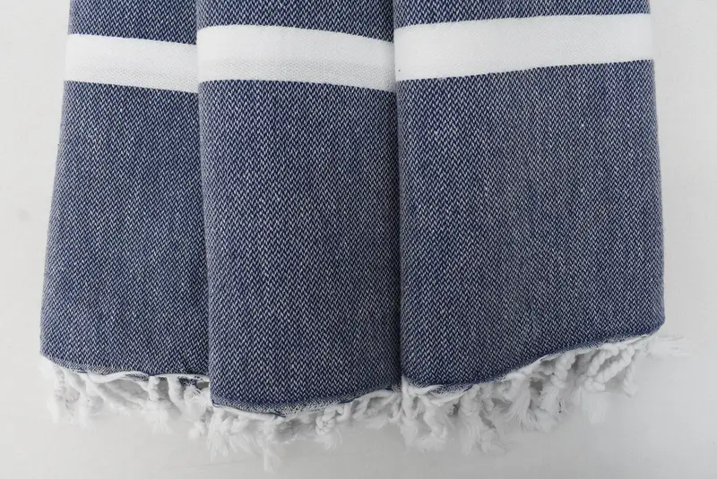 70x40 Cotton Striped Towel, Handmade Gift, Bachelor Party Favors, Gifts For Him, Turkish Bath Towel USA, Peshtemal Towel USA, Monogram Beach Towel - 3