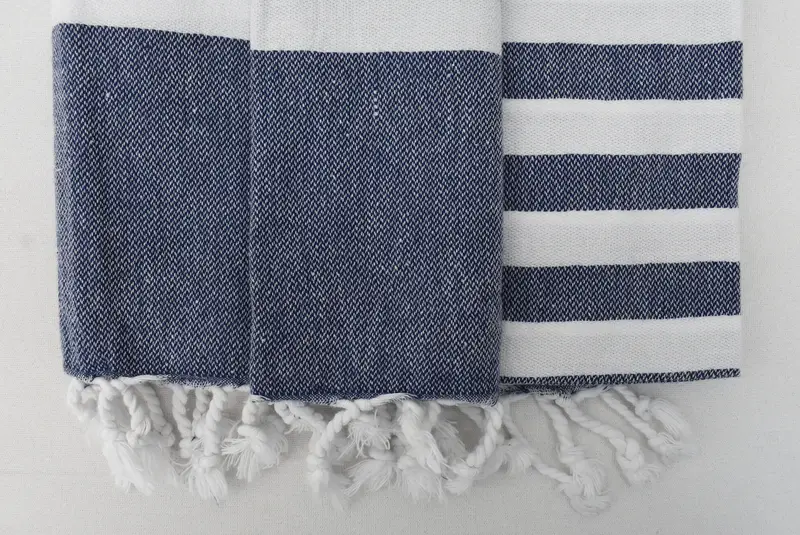 70x40 Cotton Striped Towel, Handmade Gift, Bachelor Party Favors, Gifts For Him, Turkish Bath Towel USA, Peshtemal Towel USA, Monogram Beach Towel - 4