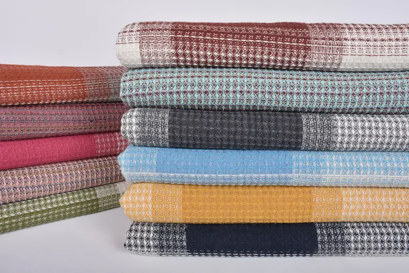 Family Gift Basket, Bachelor Gifts, Bridesmaid Gifts, Turkish Bedspread, Turkish Tablecloth, Bedspread, Custom Blanket, 92x88 Cotton Striped Towel - 3