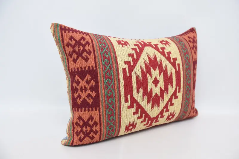 20x28 Red Pillow Sham, Cozy Throw Cushion, Vintage Kilim Throw Pillow, Cushion Cover, Turkish Pillow, Antique Pillows, Outdoor Patio Pillow Sham - 3