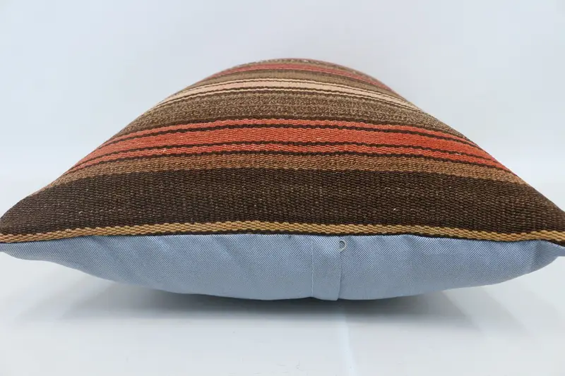 Gift Pillow, Couch Cushion Case, 20x28 Brown Pillow, Cushion Case, Wool Kilim Pillow Cushion Cover, Kilim Pillow, Pillow for Couch - 5
