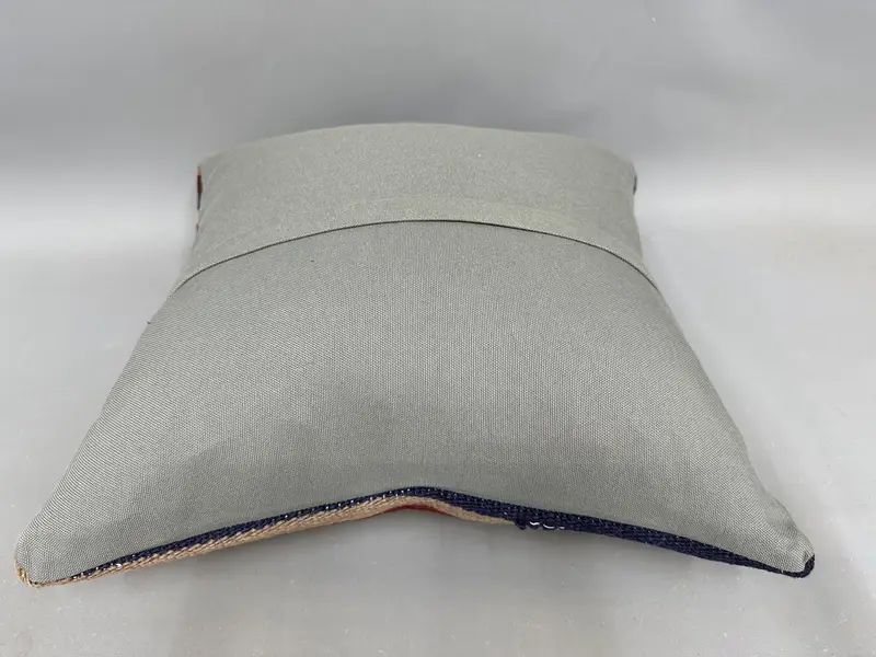 20x20 Beige Pillow Case, Turkish Pillow, Kilim Pillow, Neutral Cushion Case, Knitted Cushion, Ethnical Kilim Rug Pillow, Cushion Cover - 7