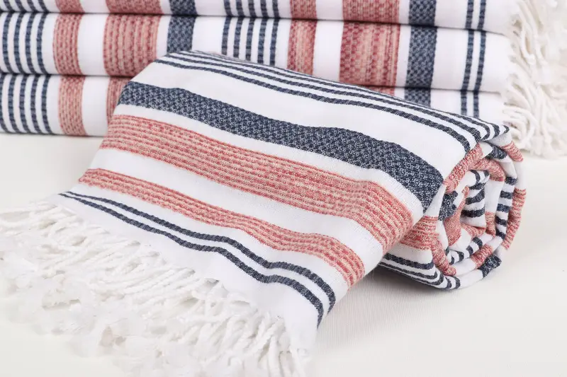 Custom Wedding Gifts, Personalized Wedding Gift, Luxury Beach Towel, 70x40 Cotton Striped Towel, Cotton towel, Xmas Gifts, Custom Bath Towel - 4