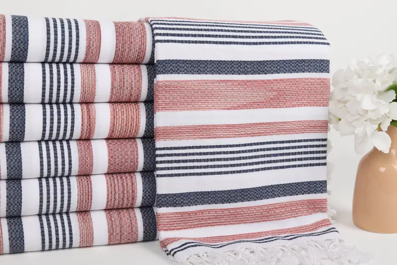 Custom Wedding Gifts, Personalized Wedding Gift, Luxury Beach Towel, 70x40 Cotton Striped Towel, Cotton towel, Xmas Gifts, Custom Bath Towel - 2