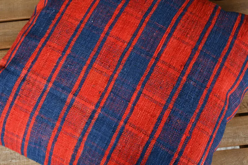 Vintage Pillow, Antique Pillows, Gift Pillow, Cushion Case, Vintage Throw Pillow, 18x18 Red Cushion Cover, Neutral Throw Pillow - 4