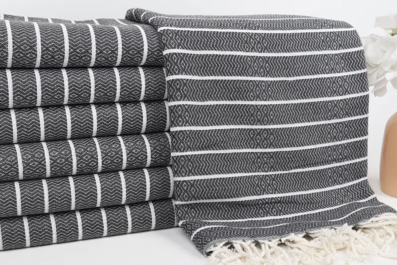 Home Decor Gifts, Wedding Gift For Bride, Arizona Bachelorette Party Favors, Personalized Wedding Gift, 70x40 Cotton Striped Towel, Fouta towel - 2