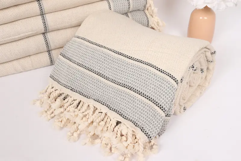 104x96 Cotton Striped Towel, Bachelorette Gifts, Beach Blanket, Custom Wedding Gifts, Beach Theme Bachelorette Party, Decorative Blanket - 4