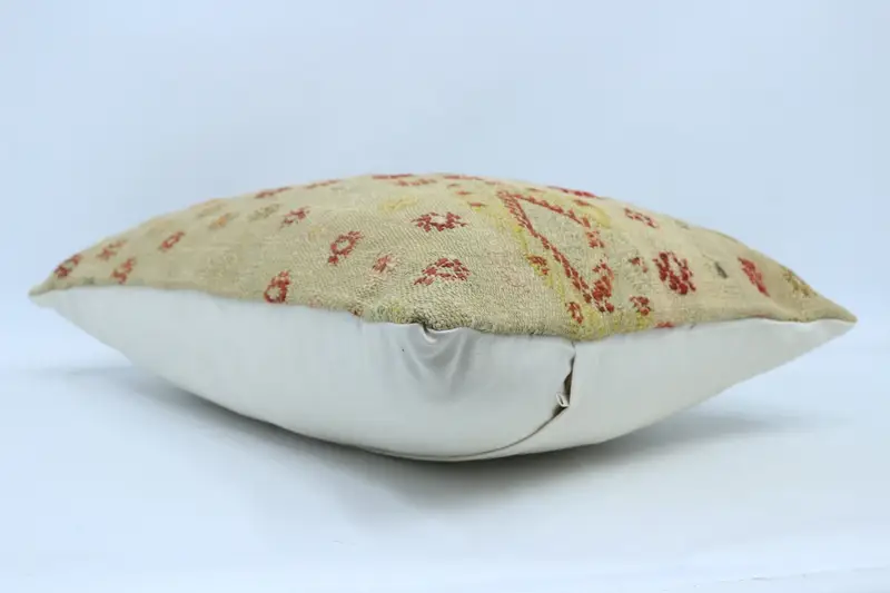 Sofa Cushion, 20x28 Beige Pillow Case, Vintage Pillow, Decorative Cushion, Vintage Kilim Throw Pillow, Pillow, Handmade Kilim Cushion - 6