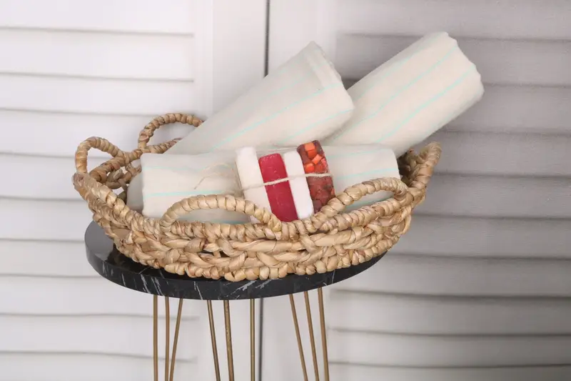 70x38 Cotton Striped Towel, Valentines Day Gift Idea, Guest Towel, Beach Wedding Favor, Best Friend Gift, Bridesmaid Gifts, Quick-dry peshtemal - 4
