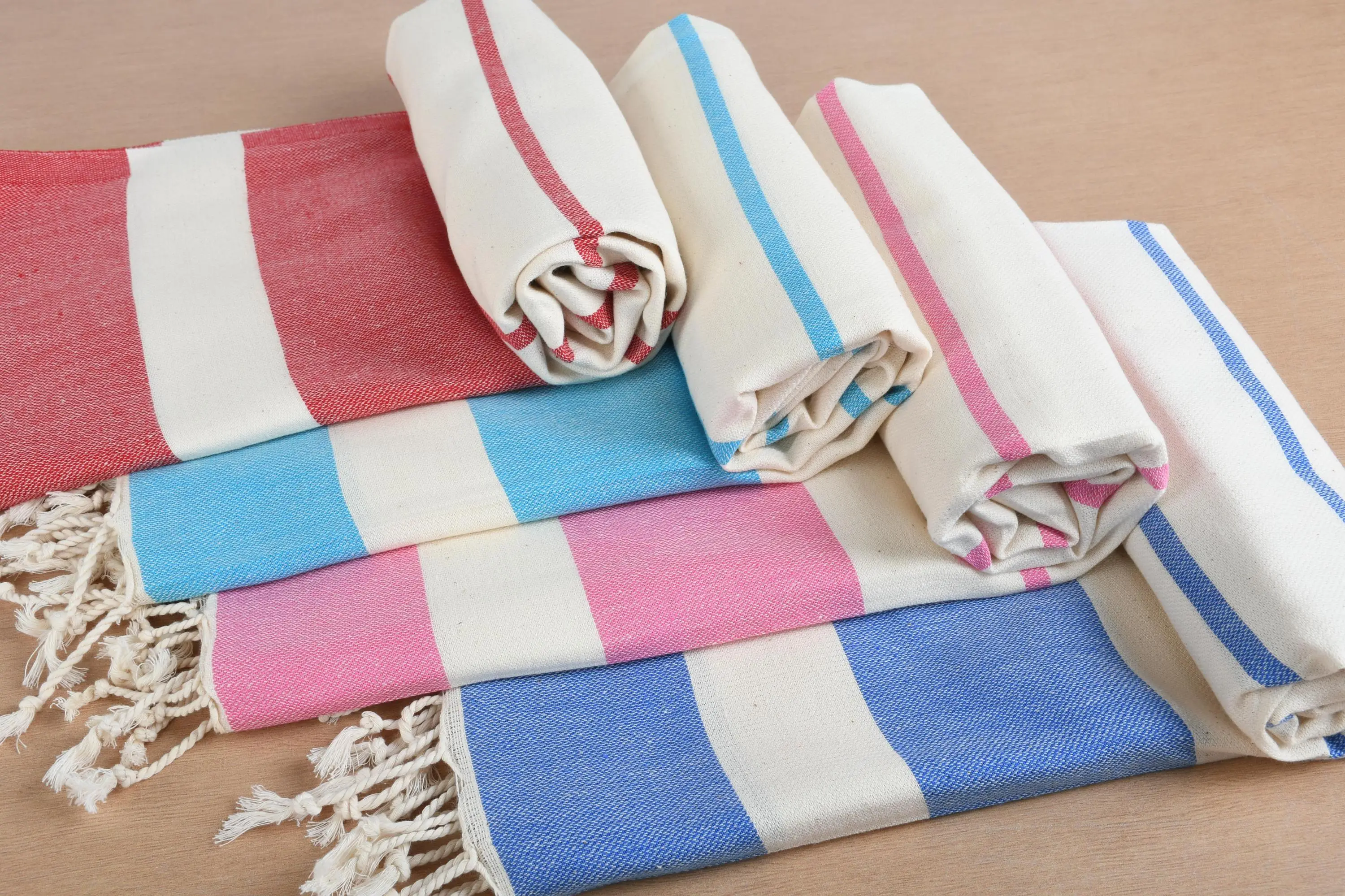 Striped Towel Soft Organic Cotton Bath Towel, 40x71 Inches - 1
