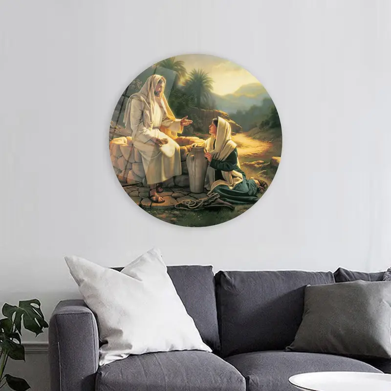 Spirituelle Leinwand: Jesu Lehren im künstlerischen Druck