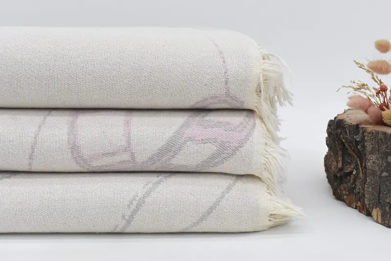 Bridal Shower Gift, Sofa Cover, Beach Bachelorette Party Decorations, Woven Throw Blanket, 88x64 Cotton Make-Up Patterned Towel, Custom Blanket - 2