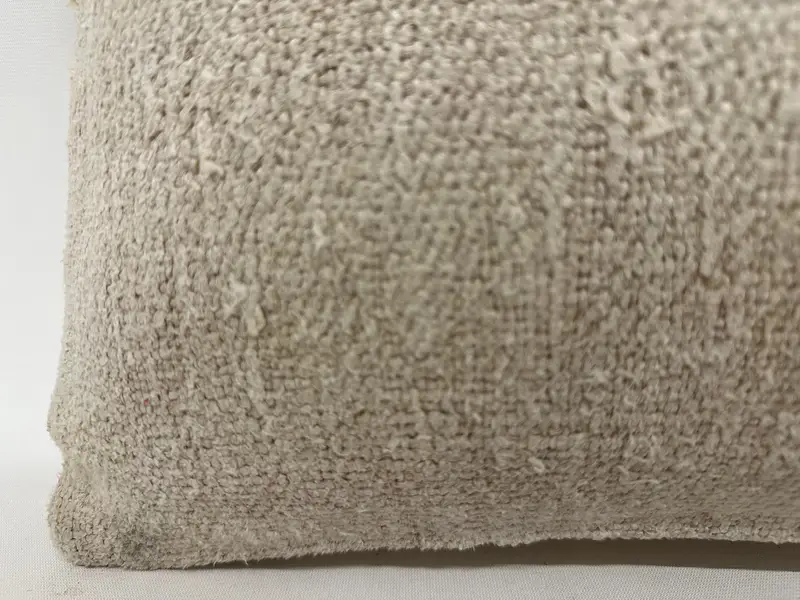 Kilim Cushion Sham, Turkish Kilim Pillow, 12x20 White Cushion Cover, Throw Kilim Pillow, Pillow Sham, Decorative Bolster Cushion - 2