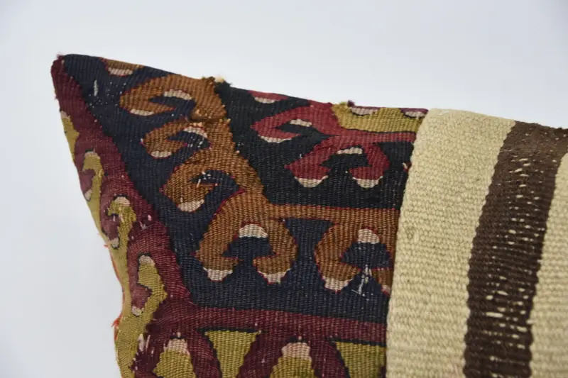 16x36 Beige Pillow Cover, Throw Kilim Pillow, Boho Pillow, Home Decor Pillow, Bolster Throw Pillow, Living Room Throw Cushion Cover, Pillow - 2