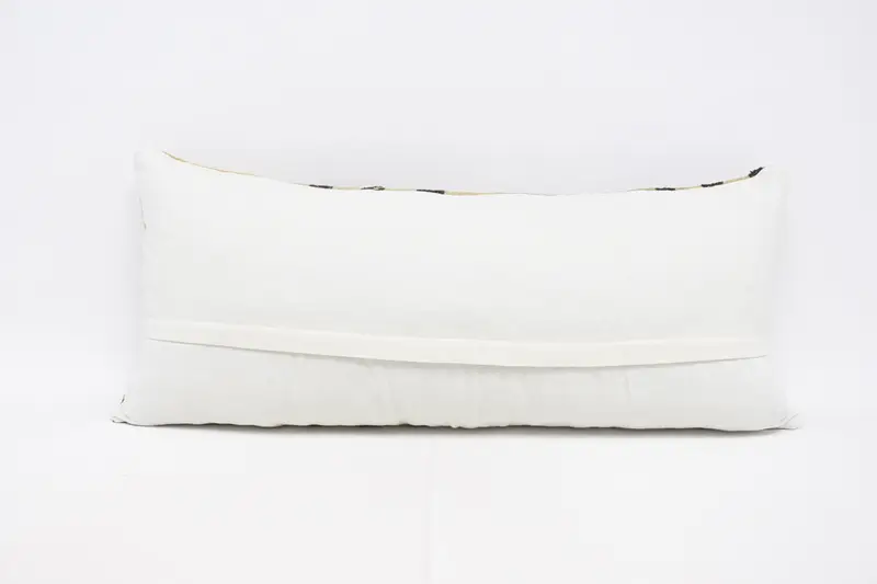 16x36 Beige Pillow Cover, Throw Kilim Pillow, Boho Pillow, Home Decor Pillow, Bolster Throw Pillow, Living Room Throw Cushion Cover, Pillow - 6