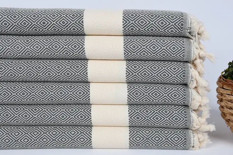 Employee Gifts, Best Friend Gift, 36x20 Cotton Diamond Towel, Personalized Dish Towel, Housewarming Gift, Kitchen Towel, Turkish Towel Hand Towel - 2