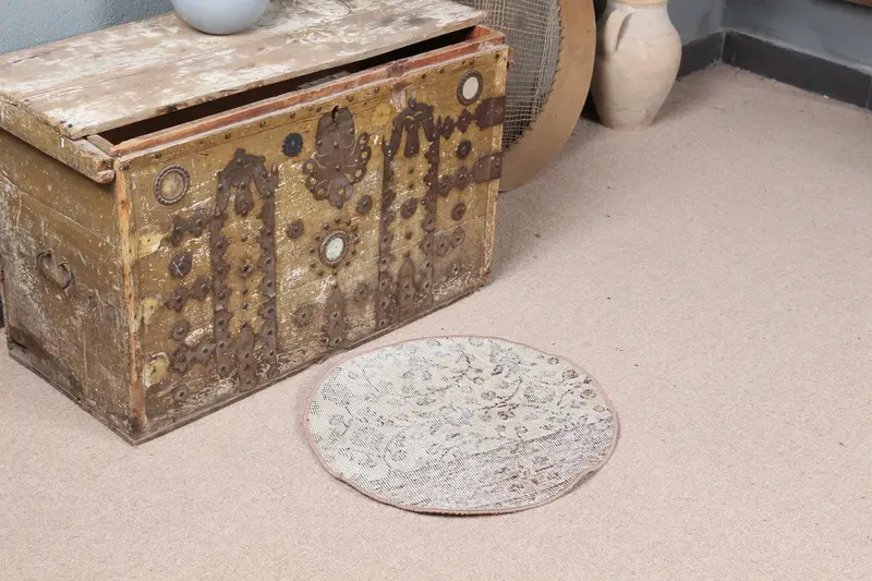 Alfombra Animal Print Beige 50x50cm, Decoración Chic Beige