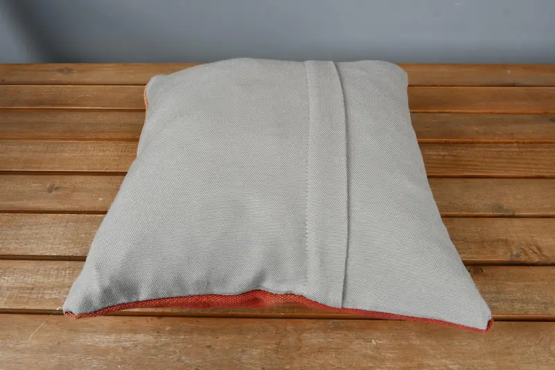 Throw Kilim Pillow, Gift Pillow, Ethnic Throw Cushion Cover, 14x14 Red Cushion Cover, Neutral Pillow, Vintage Kilim Throw Pillow, Cushion Cover - 5