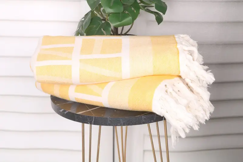 Christmas Gift, Best Beach Towel, Monogrammed Beach Towel, Hammam towel, 70x34 Cotton Patterned Towel, Sand-resistant Turkish towel for the beach - 4