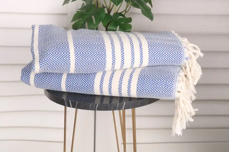 Bathroom Towels, Monogram Hand Towel, Bridesmaid Gifts, Custom Gift, Gift For Her, 40x20 Cotton Striped Towel, Bachelor Towel, Home Decor Gifts - 3