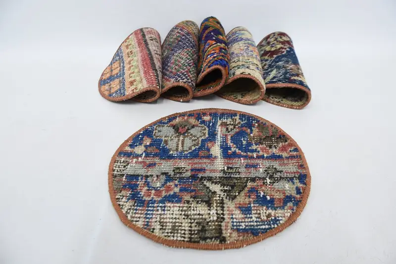 Elegantes Tischset in Blau und Beige, vielseitiges und langlebiges Küchendekor