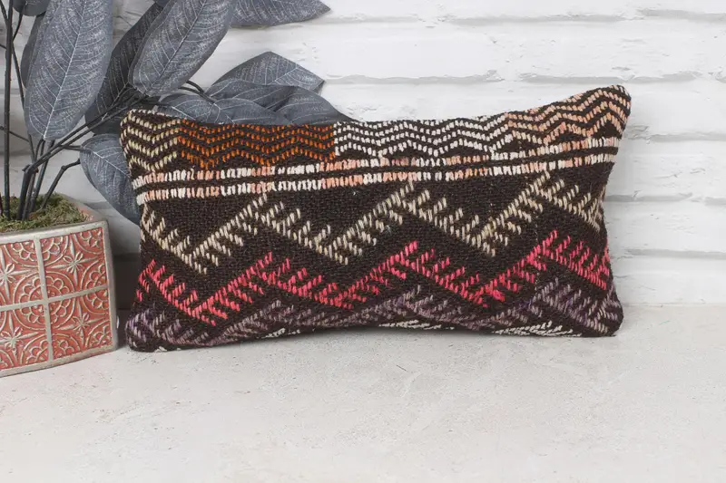 8x16 Red Cushion Cover, Cushion Cover, Vintage Pillow, Gift Pillow, Hippie Throw Pillow, Kilim Pillow, Comfy Throw Cushion - 1