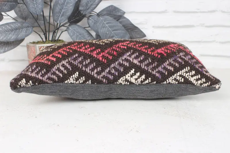 8x16 Red Cushion Cover, Cushion Cover, Vintage Pillow, Gift Pillow, Hippie Throw Pillow, Kilim Pillow, Comfy Throw Cushion - 5