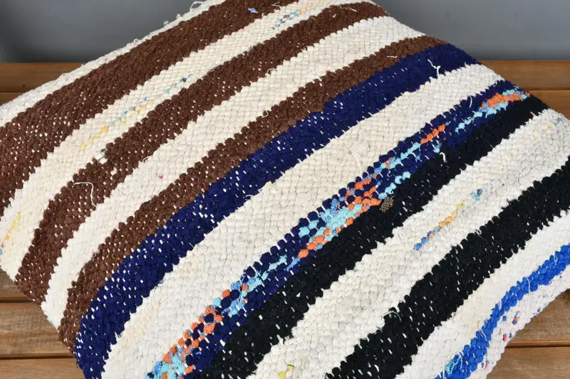 Pillow for Couch, 22x22 White Cushion Case, Pet Pillow Sham, Pillow Case, Kilim Pillow Cover, Antique Pillows, Knitted Cushion Cover - 4