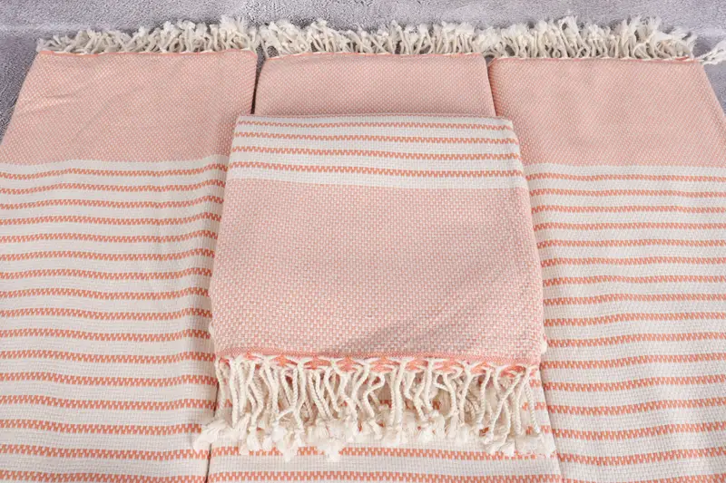 76x40 Cotton Striped Towel, Turkish hand towel, Peshtemal beach towel with unique design, Wedding Day Gift For Bride, Gifts For Him, Travel towel - 4