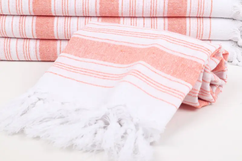 Bridesmaid Gifts Personalized, Soft and absorbent Turkish towel, Summer Gift, Wedding Gift, Bachelor Towel, 68x32 Cotton Striped Towel, Travel towel - 4