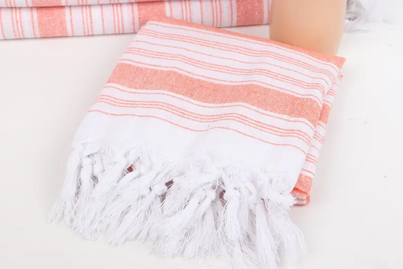 Bridesmaid Gifts Personalized, Soft and absorbent Turkish towel, Summer Gift, Wedding Gift, Bachelor Towel, 68x32 Cotton Striped Towel, Travel towel - 5