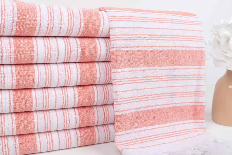 Bridesmaid Gifts Personalized, Soft and absorbent Turkish towel, Summer Gift, Wedding Gift, Bachelor Towel, 68x32 Cotton Striped Towel, Travel towel - 2