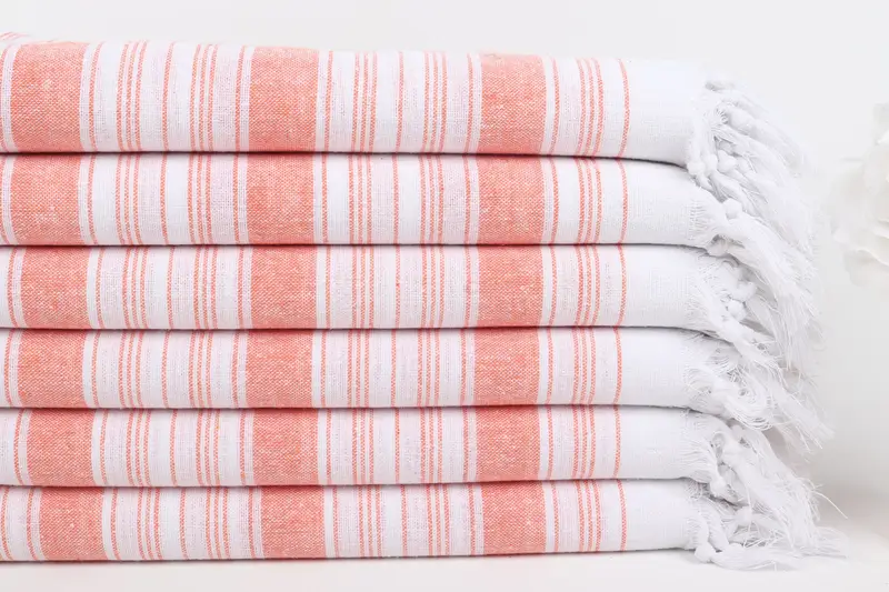 Bridesmaid Gifts Personalized, Soft and absorbent Turkish towel, Summer Gift, Wedding Gift, Bachelor Towel, 68x32 Cotton Striped Towel, Travel towel - 3