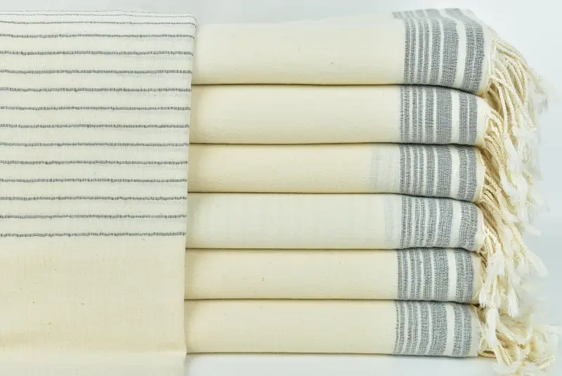 68x36 Cotton Striped Towel, Monogram Beach Towel, Unique Gift, Turkish Towel USA, Large Turkish Towel, Pool Towels, Miami Bachelorette Party Favors - 1