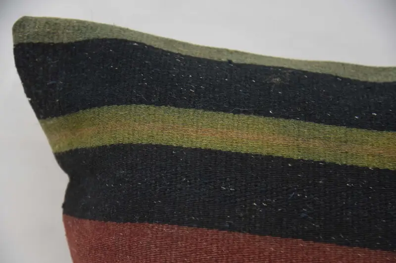 Couch Cushion Cover, 20x28 Brown Pillow Case, Couch Pillow Case, Cushion, Gift Pillow, Boho Pillow Sham Cover, Ethnical Kilim Rug Pillow - 2