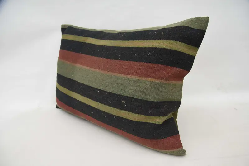 Couch Cushion Cover, 20x28 Brown Pillow Case, Couch Pillow Case, Cushion, Gift Pillow, Boho Pillow Sham Cover, Ethnical Kilim Rug Pillow - 5