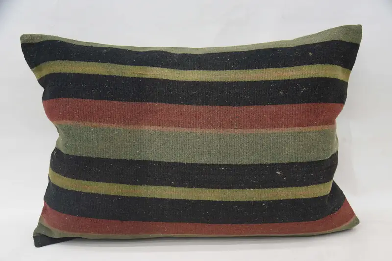Couch Cushion Cover, 20x28 Brown Pillow Case, Couch Pillow Case, Cushion, Gift Pillow, Boho Pillow Sham Cover, Ethnical Kilim Rug Pillow - 4