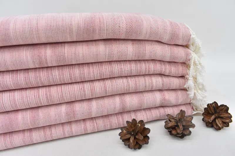 Luxury towel, Turkish beach towel with fringe, 70x36 Cotton Herringbone Towel, Bachelorette Party Decorations, Bridal Shower Favors, Custom Gifts - 3
