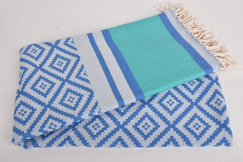 Traditional Turkish peshtemal for hammam, Home Decor Gifts, Bridesmaid Gifts, Valentines Gift, 70x36 Cotton Sun Design Towel, Beach towel - 5
