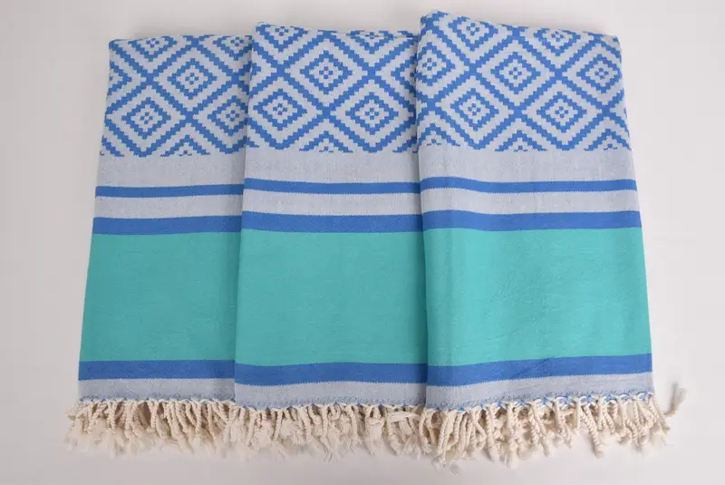 Traditional Turkish peshtemal for hammam, Home Decor Gifts, Bridesmaid Gifts, Valentines Gift, 70x36 Cotton Sun Design Towel, Beach towel - 8