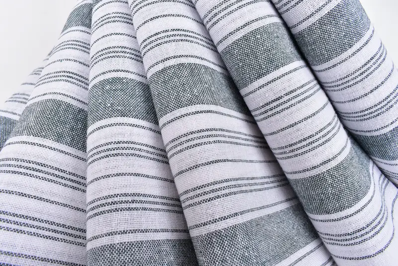 68x32 Cotton Striped Towel, Lightweight towel, Cotton towel, Decorative Towel, Scarf Towel, Organic Cotton Towel, Hammam towel, Wedding Shower Gift - 5