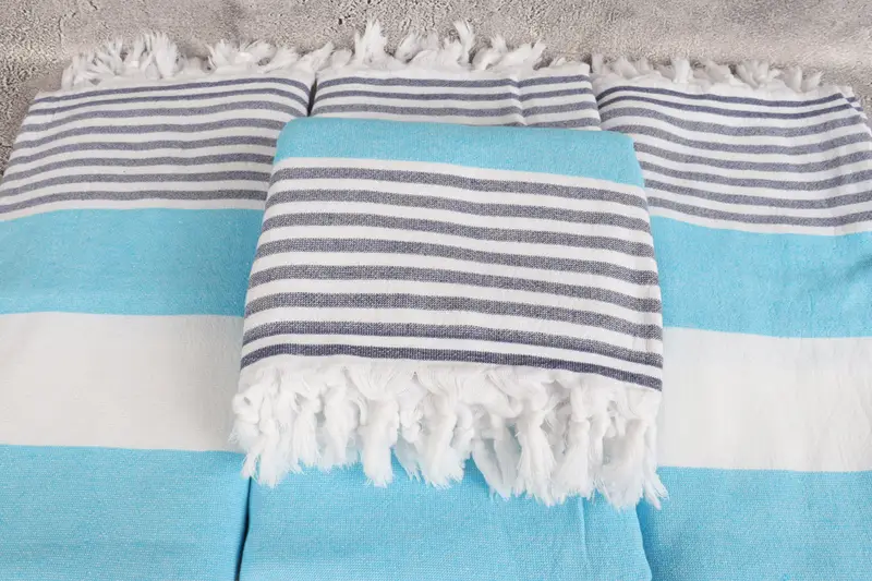 Handmade Turkish Towel, Personalized Turkish Towel, Quick-dry towel, 68x36 Cotton Striped Terry Towel, Bride Gift, Wedding Towel, Bridesmaid Gifts - 4