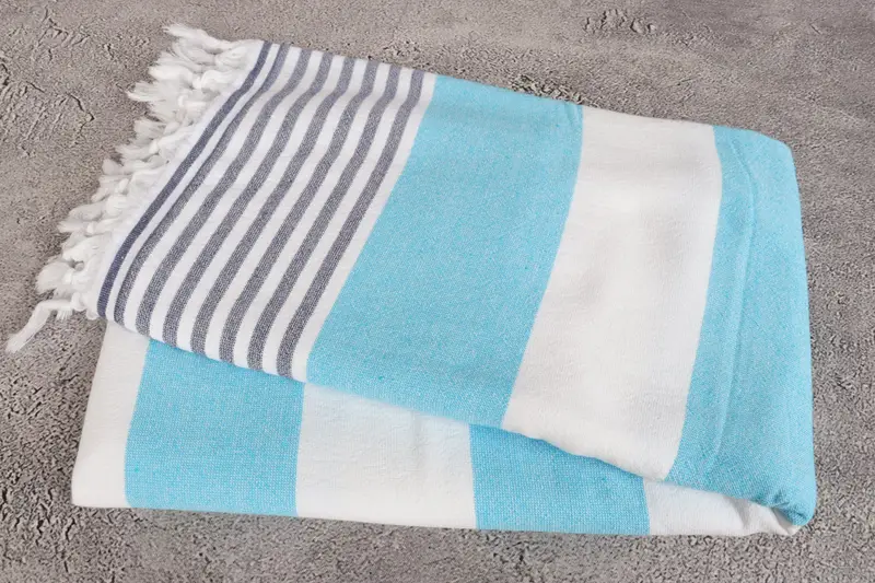 Handmade Turkish Towel, Personalized Turkish Towel, Quick-dry towel, 68x36 Cotton Striped Terry Towel, Bride Gift, Wedding Towel, Bridesmaid Gifts - 6
