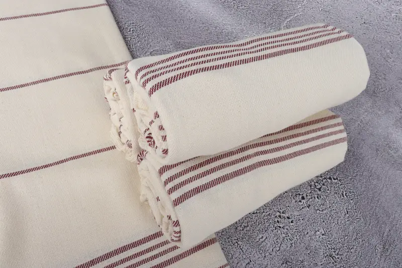 70x40 Cotton Striped Towel, Bridesmaid Gift Towel, Memorial Gift, Personalized Bridesmaid Gift, Beach towel, Authentic Turkish hammam peshtemal - 7