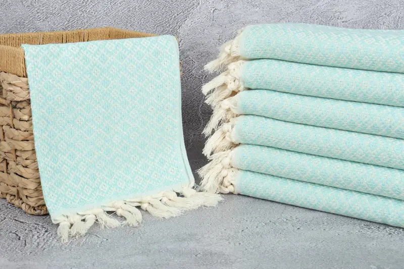 Turkish Hand Towel, Girl Trip Party Favor, 38x20 Cotton Diamond Towel, Personalized Gift, Xmas Gifts, House Warming Gift, Personalized Kitchen Towel - 3