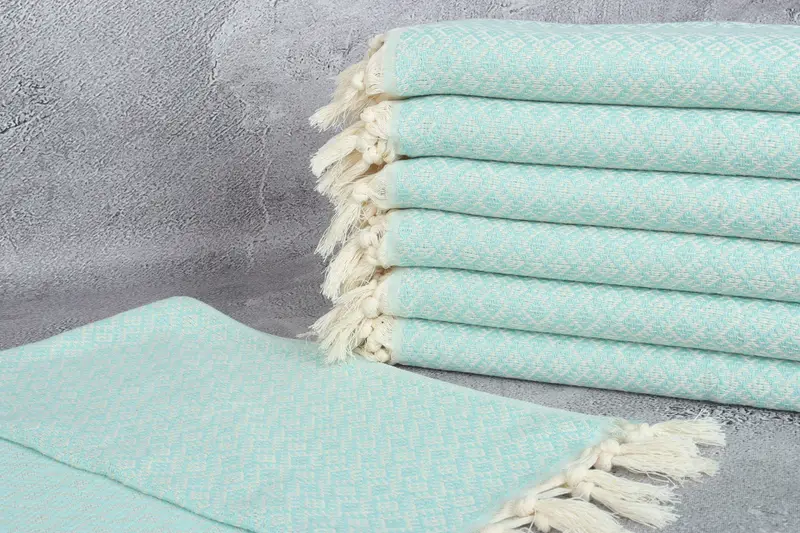 Turkish Hand Towel, Girl Trip Party Favor, 38x20 Cotton Diamond Towel, Personalized Gift, Xmas Gifts, House Warming Gift, Personalized Kitchen Towel - 2