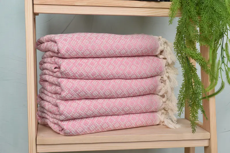 Lightweight Turkish towel, Beach towel, Maid Of Honor Gift, Beach Towel Gift, Turkish Towel Bulk, Unique Wedding Gift, 70x40 Cotton Diamond Towel - 2